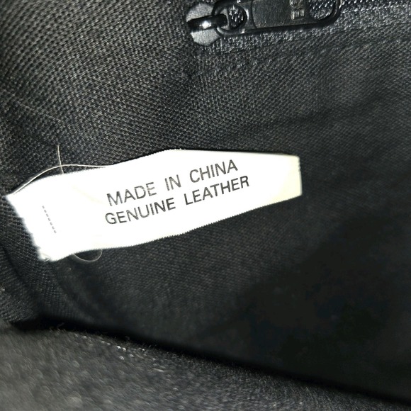 Tignanello Tig. Two Black Pebble Leather Double Strap Shoulder Purse Capsule - Picture 9 of 10